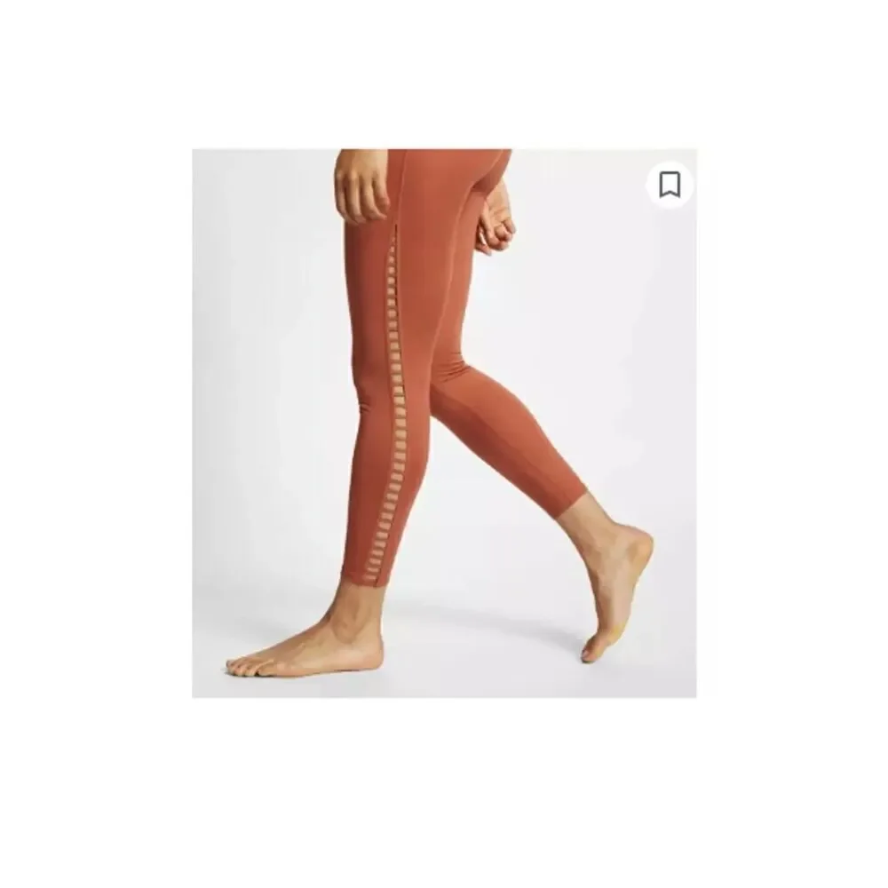 Nike Power 7/8 Training Legging Womens L Dusty Peach BQ8633-252 Yoga Gym